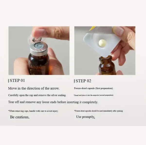 BONCEPT Vita C Double Shot Ampoule – Tratamiento Intensivo 7 Días Vitamina C + Retinol - Imagen 3