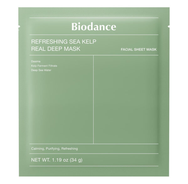 Biodance Refreshing Sea Kelp Real Deep Mask – Mask Hidrogel Calmante con Algas