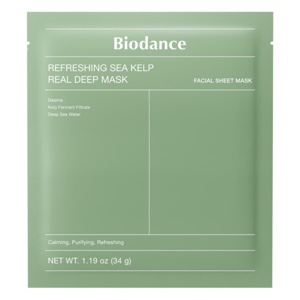 Biodance Refreshing Sea Kelp Real Deep Mask – Mask Hidrogel Calmante con Algas