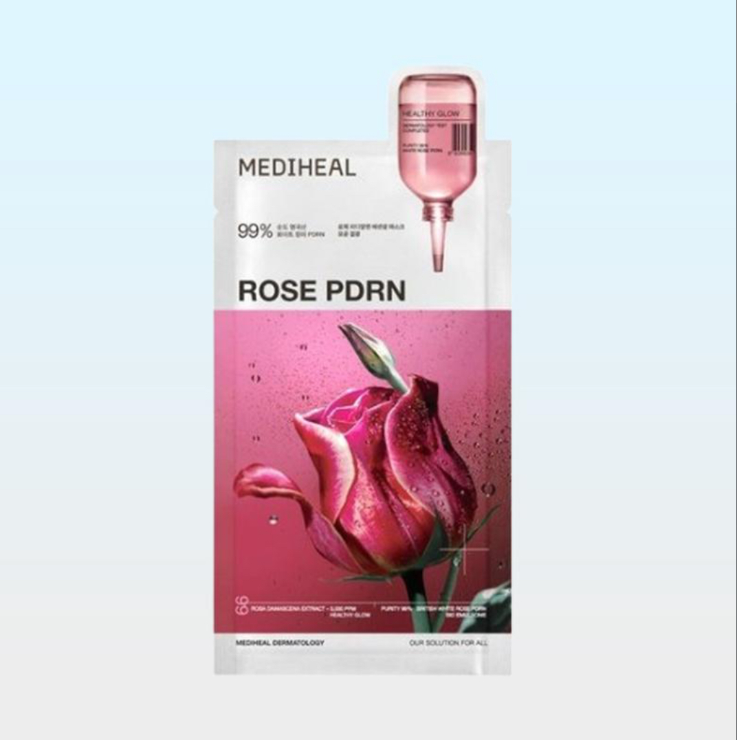 Mediheal Rose PDRN Mask- Con PDRN y Rosa para Glow y Firmeza