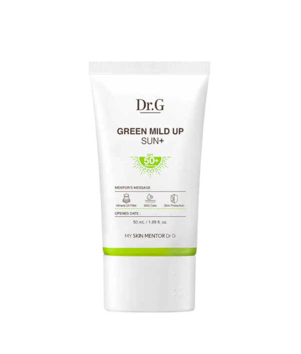 Protector Solar Mineral Calmante con Efecto Tone-Up Dr.G Green Mild Up Sun+ SPF5