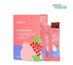 Green Monster Premium Collagen 5000 – Colágeno Marino Coreano con Granada