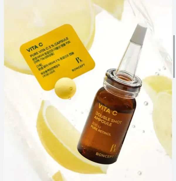 BONCEPT Vita C Double Shot Ampoule – Tratamiento Intensivo 7 Días Vitamina C + Retinol
