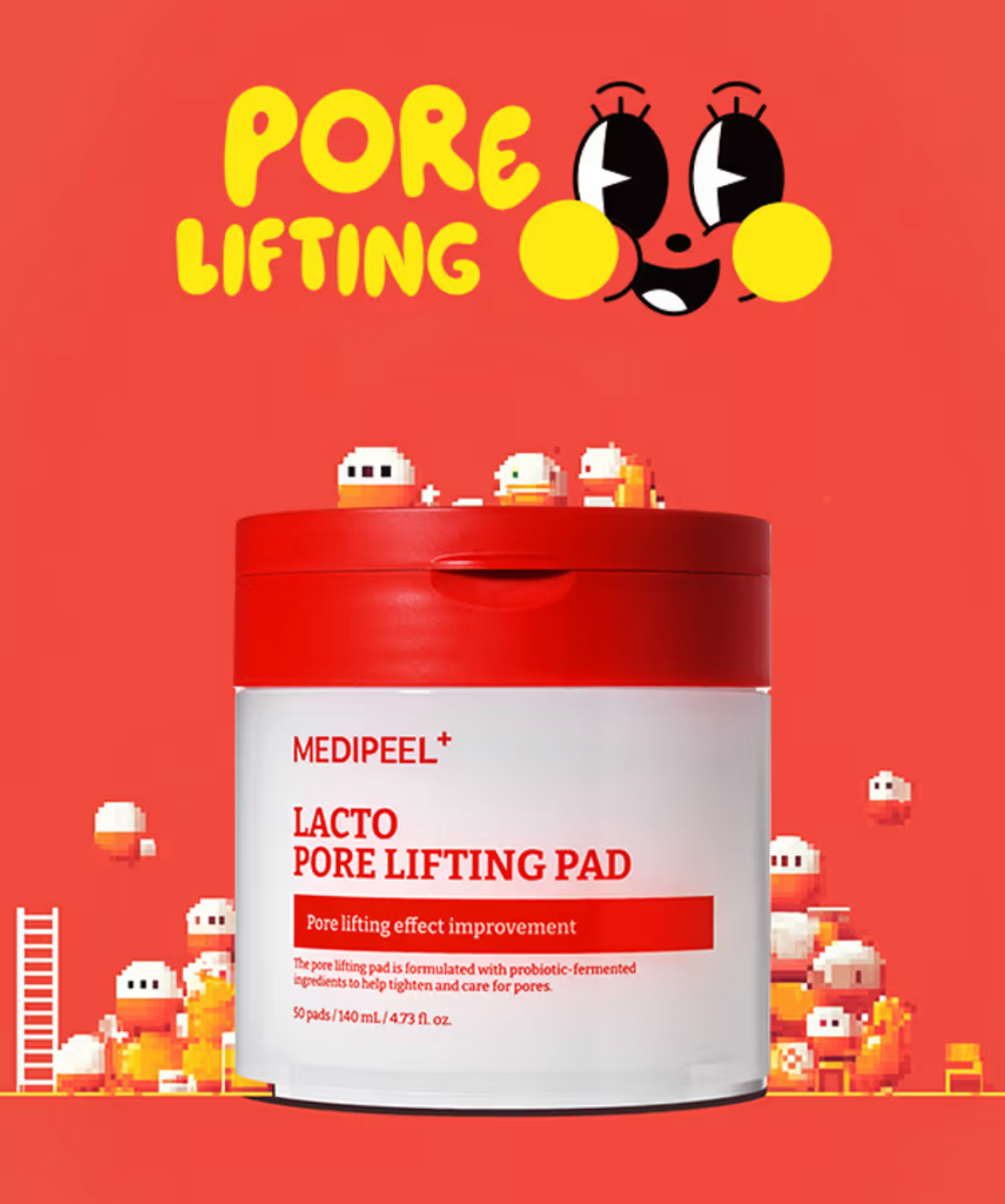 Medi-Peel Lacto Pore Lifting Pad – Pads Reafirmantes y Anti-Poros