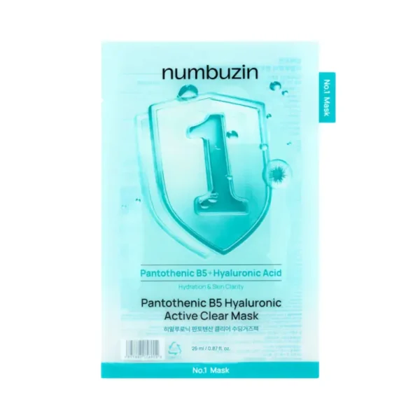 Numbuzin No.1 Mascarilla Hidratante Activa – Pantenol B5 y Ácido Hialurónico