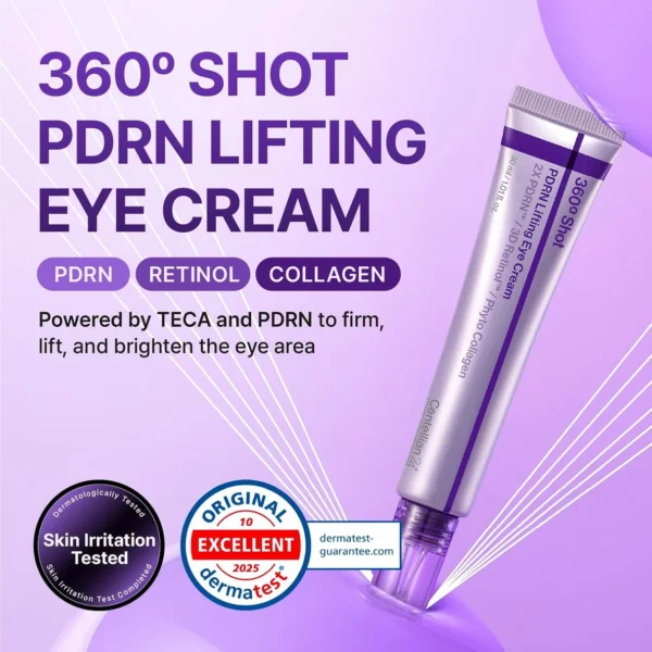 Centellian24 360° Shot PDRN Lifting Eye Cream – Contorno de Ojos con PDRN y Retinol 30 ml - Imagen 2