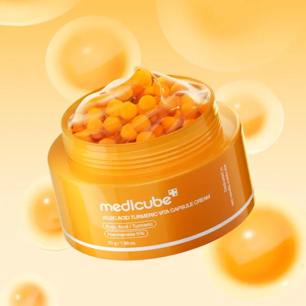Medicube Kojic Acid Turmeric Vita Capsule Cream – Crema Antimanchas - Imagen 2