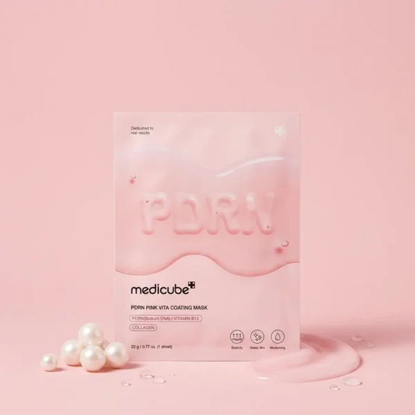 Medicube PDRN Pink Vita Coating Mask – Mascarilla con PDRN y Colágeno | 1 unidad - Imagen 2