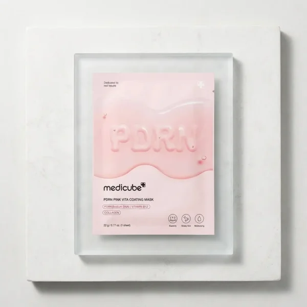 Medicube PDRN Pink Vita Coating Mask – Mascarilla con PDRN y Colágeno | 1 unidad - Imagen 4
