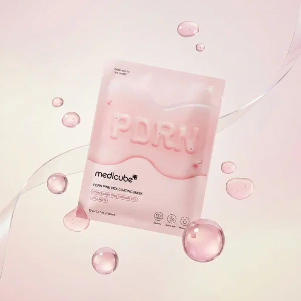 Medicube PDRN Pink Vita Coating Mask – Mascarilla con PDRN y Colágeno | 1 unidad - Imagen 3