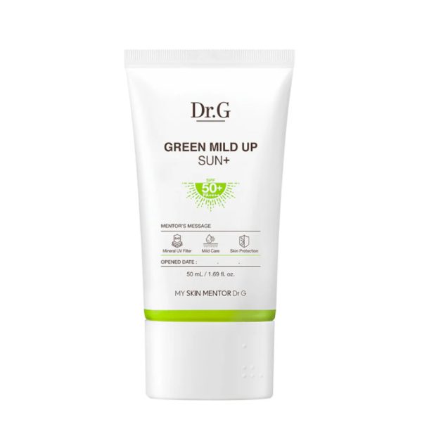 Protector Solar Mineral Calmante con Efecto Tone-Up Dr.G Green Mild Up Sun+ SPF5